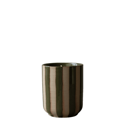Doftljus Burn Stripe green, 60 h