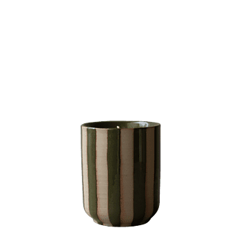 Doftljus Burn Stripe green, 60 h