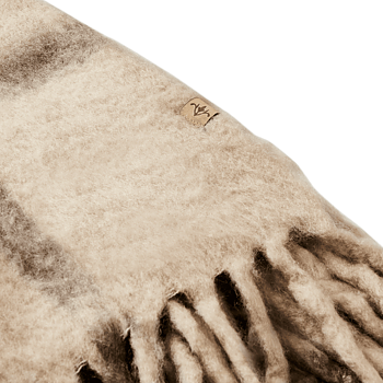 Pläd Frasse, brun/beige/grå