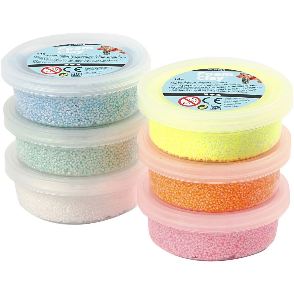 Foam clay Glitter 6x14 g