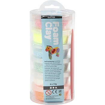 Foam clay Glitter 6x14 g