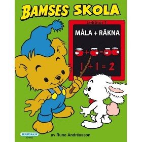 Bamses skola - Måla + räkna
