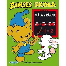 Bamses skola - Måla + räkna