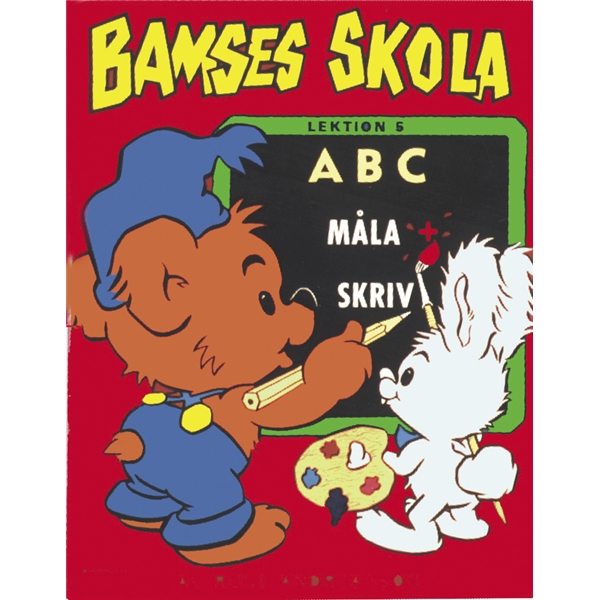Bamses skola ABC. Måla + skriva