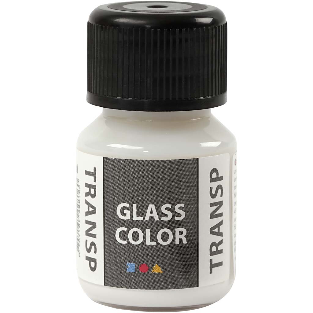 Glasfärg Transparant vit