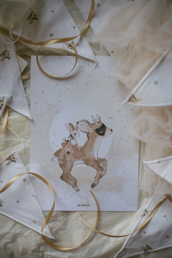 Bonnies Roe Deer 21X30 cm