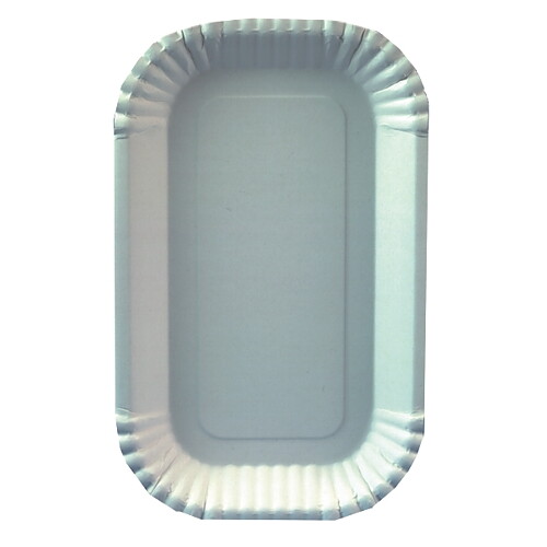 Pappersskål "pure" Vit - 15x23x2 cm