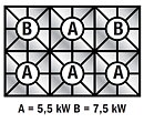 Gasspis, 6 brännare, statisk gasugn MAXI, Line VS900
