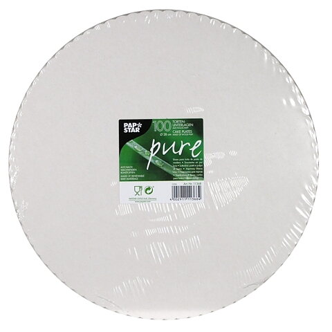 Tårtunderlägg i papp "pure" Vit - Ø 28 cm