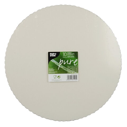 Tårtunderlägg i papp "pure" Vit - Ø 30 cm