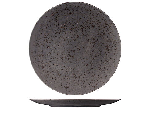 Flat Tallrik Mörkgrå ø 30cm
