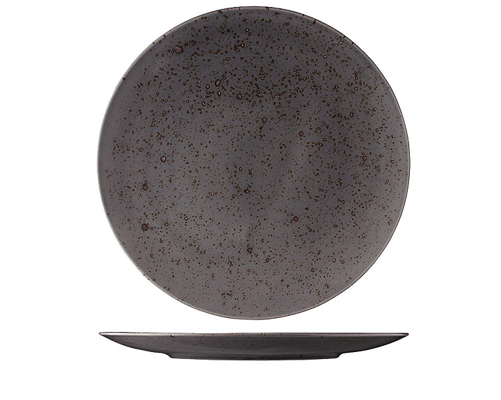 Flat Tallrik Mörkgrå ø 30cm