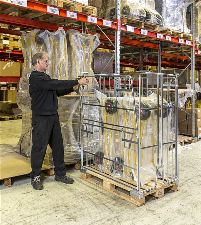  Pallcontainer - KM901800, öppning långsida