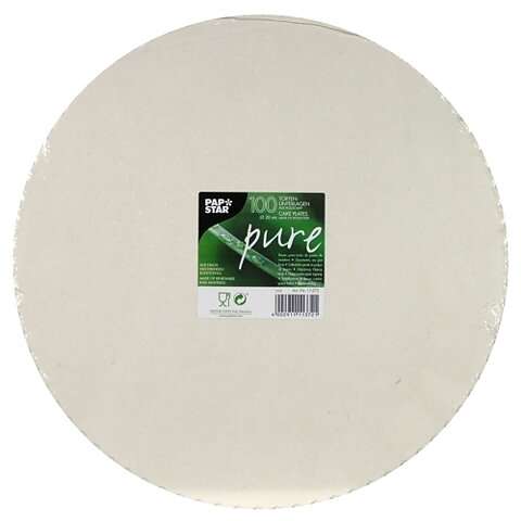 Tårtunderlägg i papp "pure" Vit - Ø 30 cm