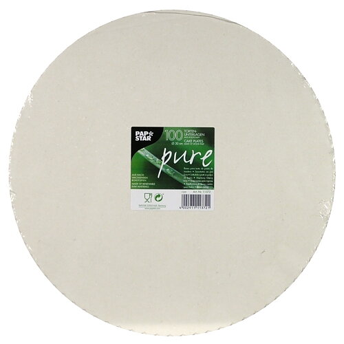 Tårtunderlägg i papp "pure" Vit - Ø 30 cm