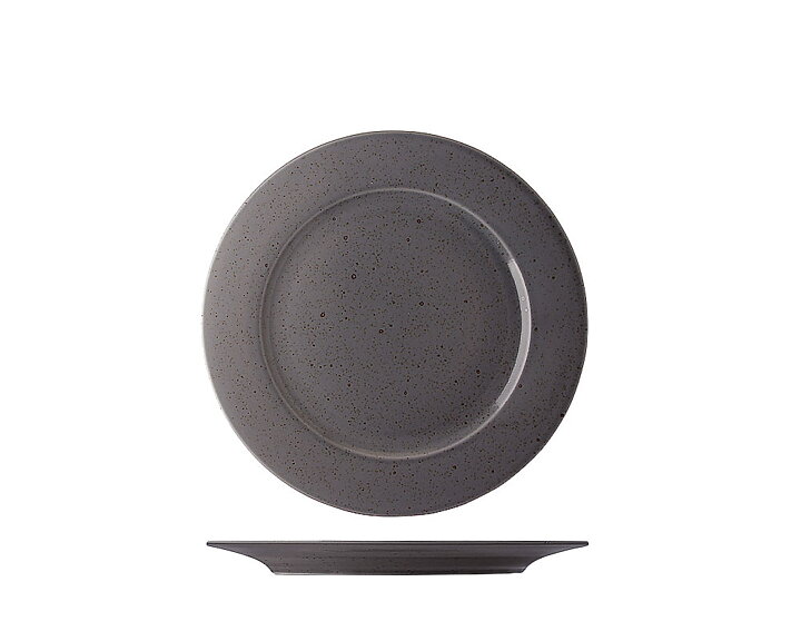 Flat Tallrik Mörkgrå ø 20cm
