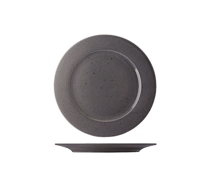 Flat Tallrik Mörkgrå ø 20cm