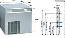 Isflakermaskin, 520 kg/24h
