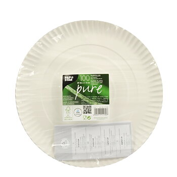 Papperstallrik "pure" Vit - Ø 26 cm
