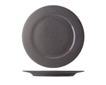 Flat Tallrik Mörkgrå ø 28cm