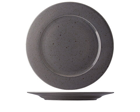 Flat Tallrik Mörkgrå ø 31cm