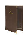 Menypärm Classic, A4, PU-läder, brun