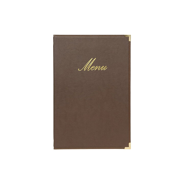 Menypärm Classic, A4, PU-läder, brun