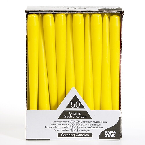 Antikljus Ø 2,2 cm · 25 cm Gul