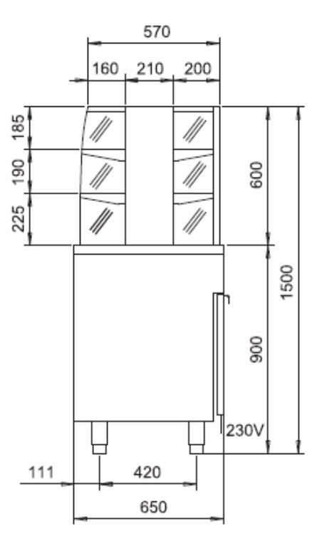 Exponeringskylmonter DLE1200 - 4