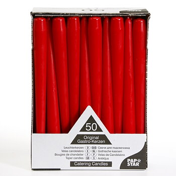 Antikljus Ø 2,2 cm · 25 cm Röd