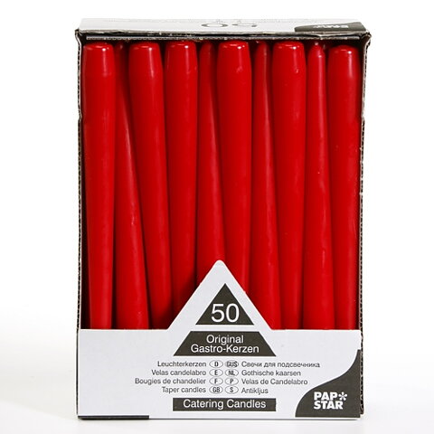 Antikljus Ø 2,2 cm · 25 cm Röd