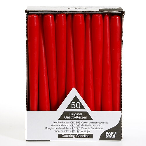 Antikljus Ø 2,2 cm · 25 cm Röd