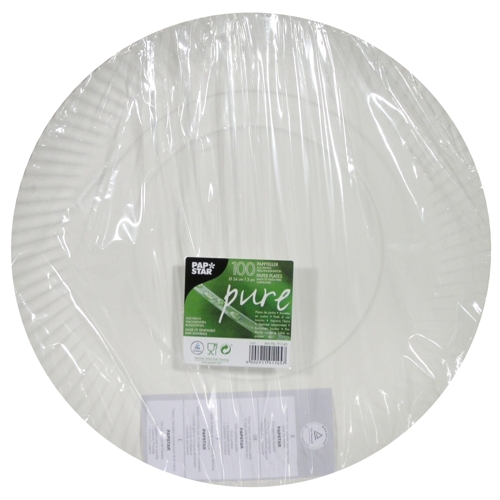 Papperstallrik "pure" Vit - Ø 34 cm