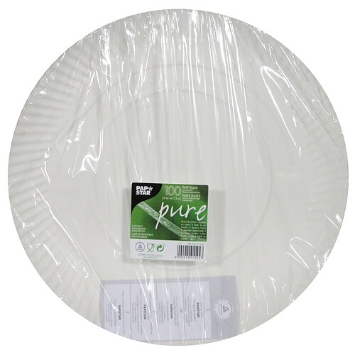 Papperstallrik "pure" Vit - Ø 34 cm