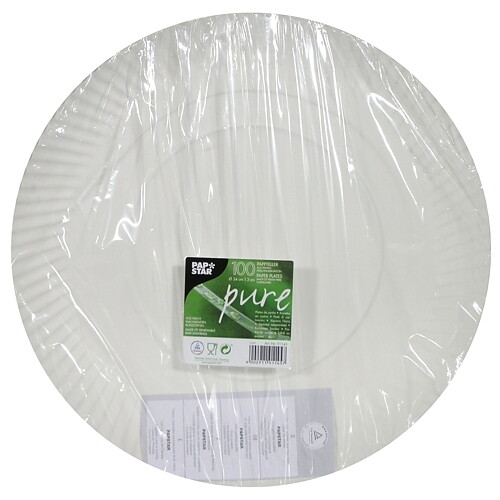 Papperstallrik "pure" Vit - Ø 34 cm
