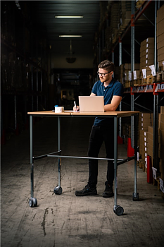 Rullbord Grå ERGO - L