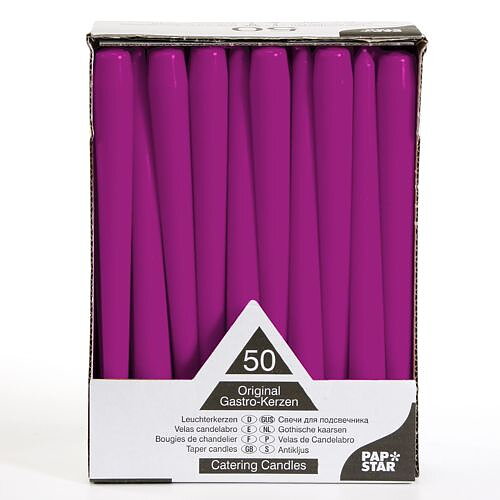 Antikljus Ø 2,2 cm · 25 cm Aubergine