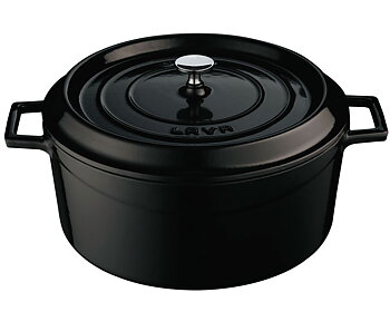 Lava gjutjärnsgryta 6,7L, svart