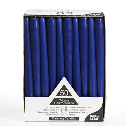 Antikljus Ø 2,2 cm · 25 cm Mörkblå