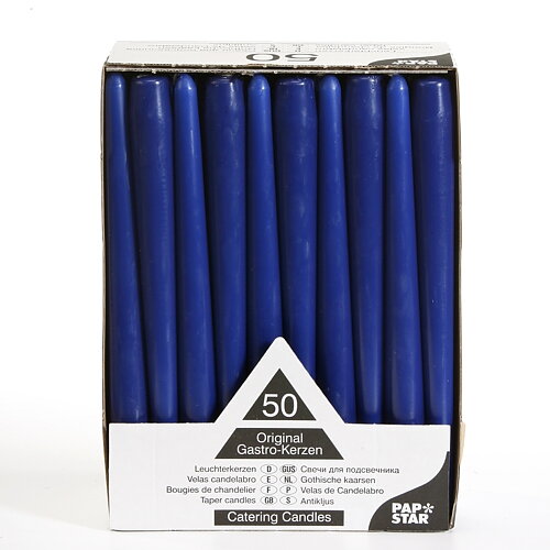 Antikljus Ø 2,2 cm · 25 cm Mörkblå