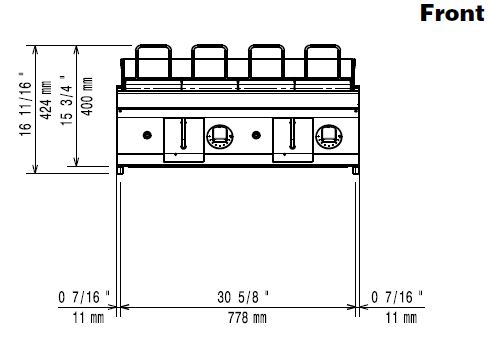 Gasgrill Naturgas & Gasol, 800 - EVO700 - 2