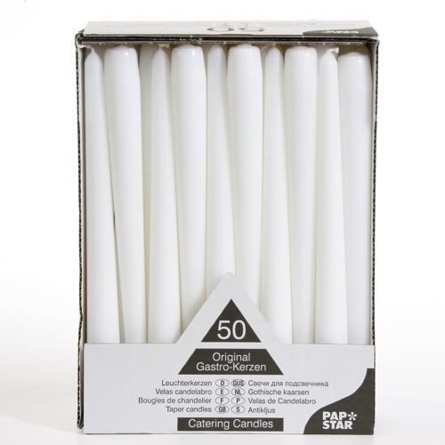 Antikljus Ø 2,2 cm · 25 cm Vit