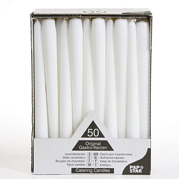 Antikljus Ø 2,2 cm · 25 cm Vit