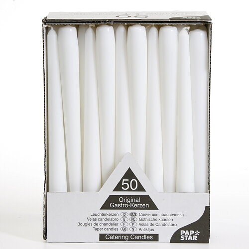 Antikljus Ø 2,2 cm · 25 cm Vit
