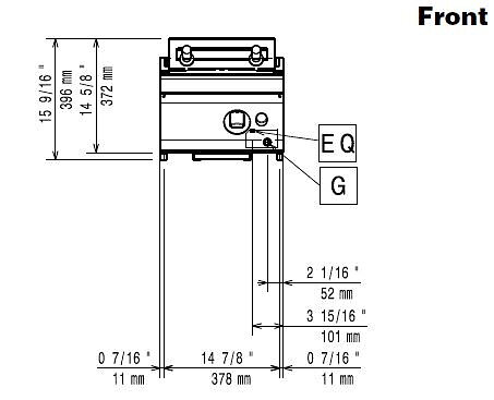 Lavastensgrill Gas, 400 - EVO700