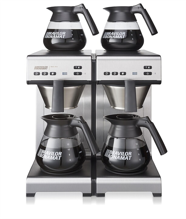 Kaffebryggare Matic Twin, inkl 4 kannor