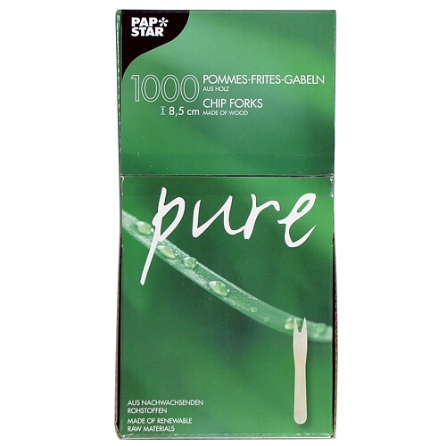 Små Pommesgafflar "pure" 16,5 cm