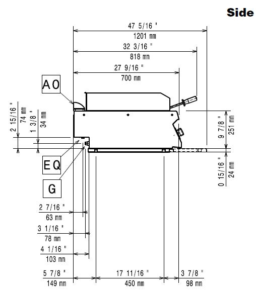 Lavastensgrill Gas, 800 - EVO700 - 4