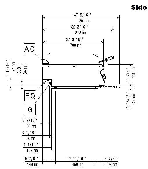 Lavastensgrill Gas, 800 - EVO700