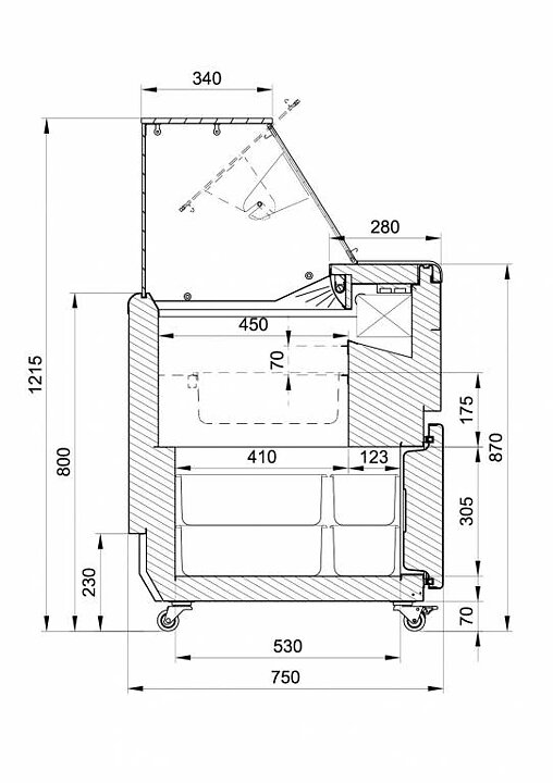 Skopglassdisk JUKA Calipso 9 × 5 liter